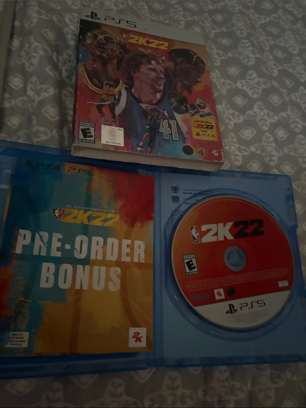 Sony PS5 NBA 2K22 Game Disc and Pre-Order Bonus - Orange, Blue, Red